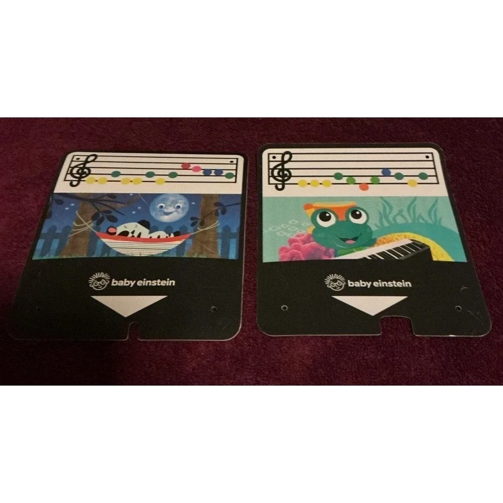 Baby Einstein Hape Wooden Keyboard Musical Toy with Song Cards Tested Works!